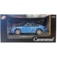 Voiture miniature de collection - CARARAMA - Porsche 911 Carrera S Coupé - Bleu - 1/24