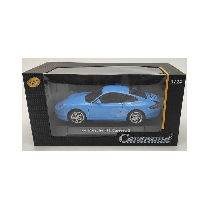 Voiture miniature de collection - CARARAMA - Porsche 911 Carrera S Coupé - Bleu - 1/24 Voiture miniature de collection - CARARAMA - Porsche 911 Carrera S Coupé - Bleu - 1/24