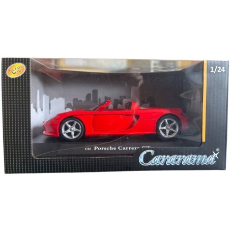 Voiture miniature de collection - CARARAMA - Porsche Carrera GT - Rouge - 1/24