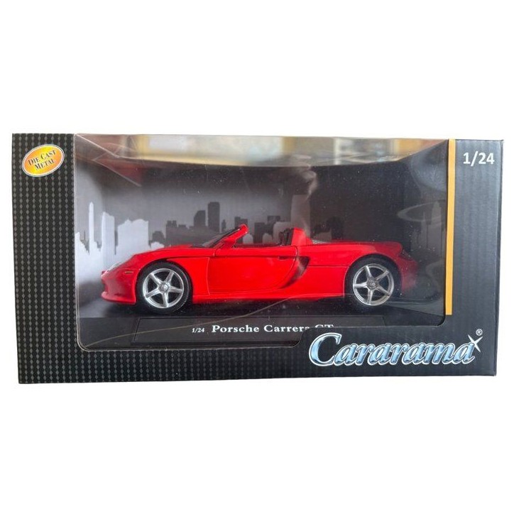 Voiture miniature de collection - CARARAMA - Porsche Carrera GT - Rouge - 1/24 Voiture miniature de collection - CARARAMA - Porsche Carrera GT - Rouge - 1/24
