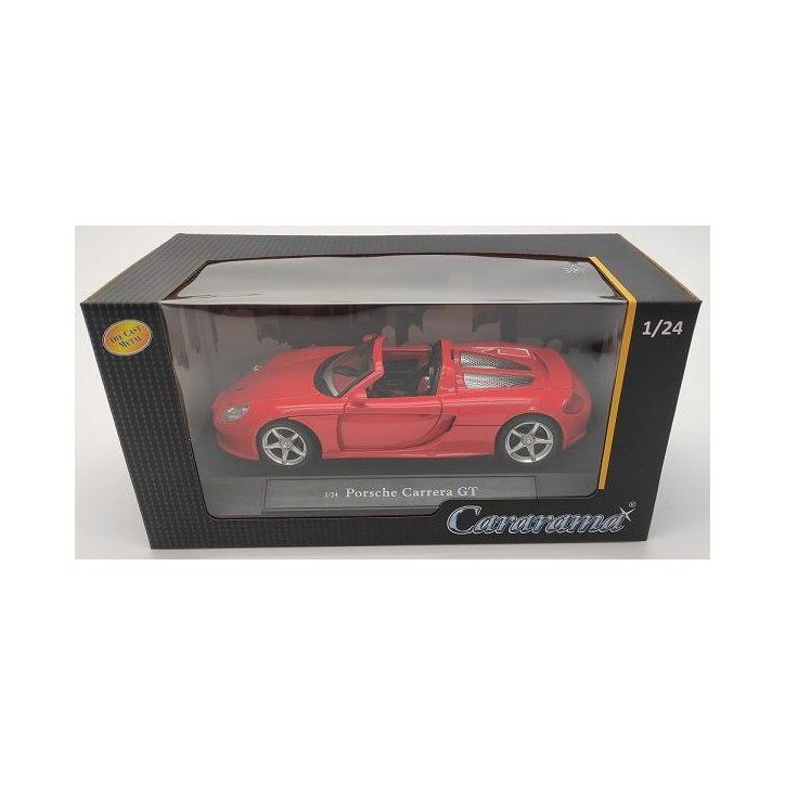 Voiture miniature de collection - CARARAMA - Porsche Carrera GT - Rouge - 1/24 Voiture miniature de collection - CARARAMA - Porsche Carrera GT - Rouge - 1/24