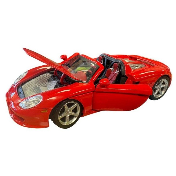 Voiture miniature de collection - CARARAMA - Porsche Carrera GT - Rouge - 1/24 Voiture miniature de collection - CARARAMA - Porsche Carrera GT - Rouge - 1/24