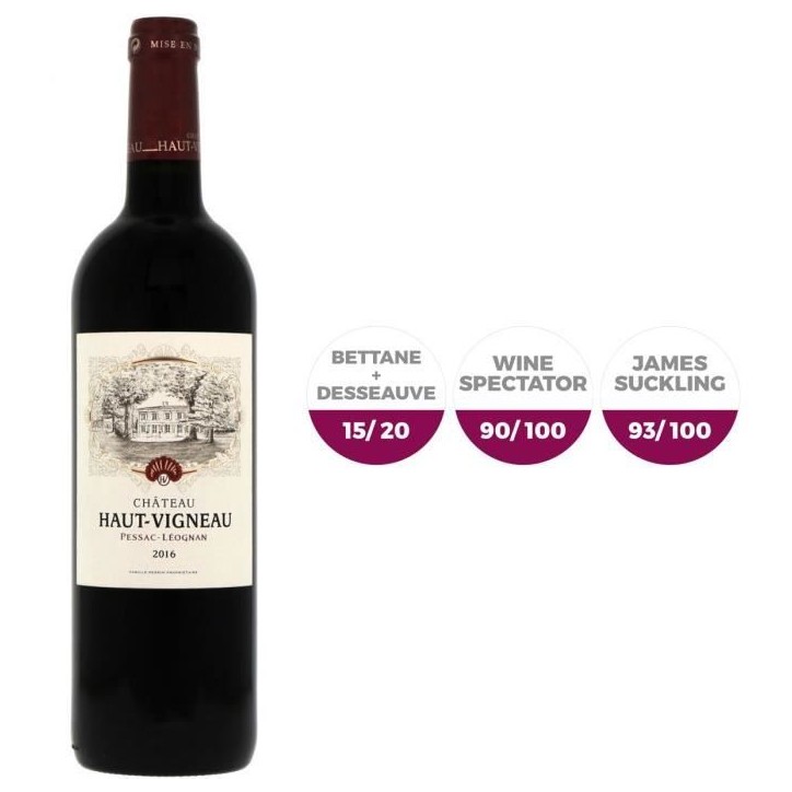 Château Haut-Vigneau 2017 Pessac-Léognan - Vin rouge de Graves