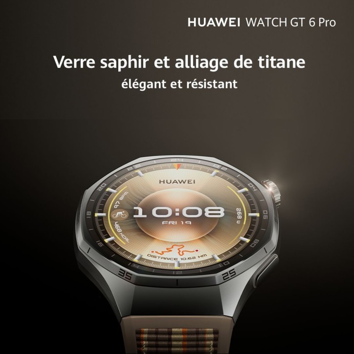 Montre connectée - HUAWEI - Watch GT6 PRO - 46 mm - Noir Montre connectée - HUAWEI - Watch GT6 PRO - 46 mm - Noir