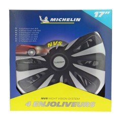 MICHELIN Enjoliveur 17 NVS 3D par 4 en boîte Noir
