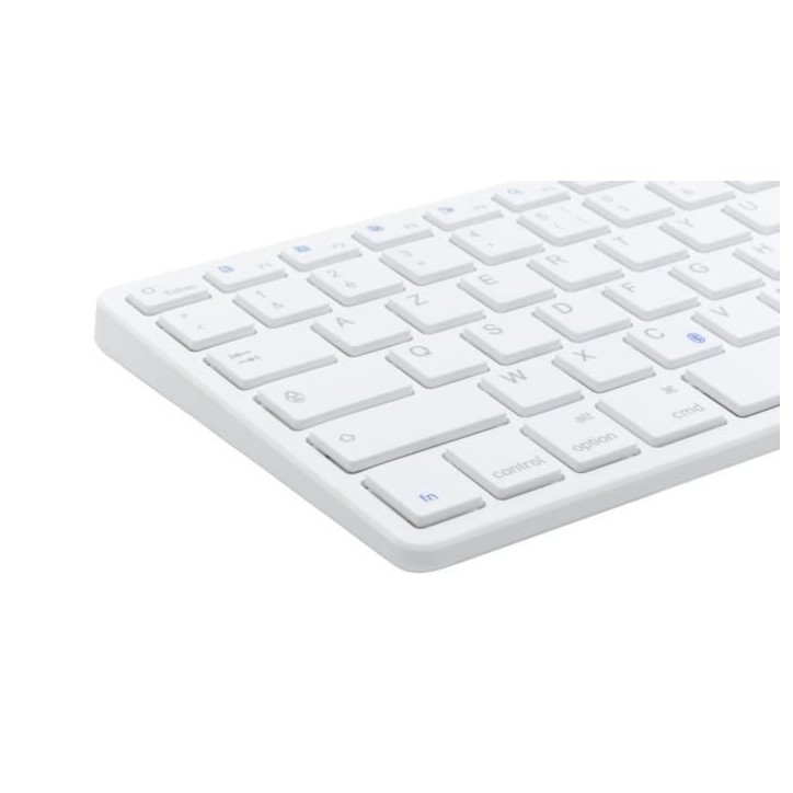 Clavier Sans Fil - BLUESTORK - MINI MAC R - Compact - Rechargeable - Blanc Clavier Sans Fil - BLUESTORK - MINI MAC R - Compact - Rechargeable - Blanc