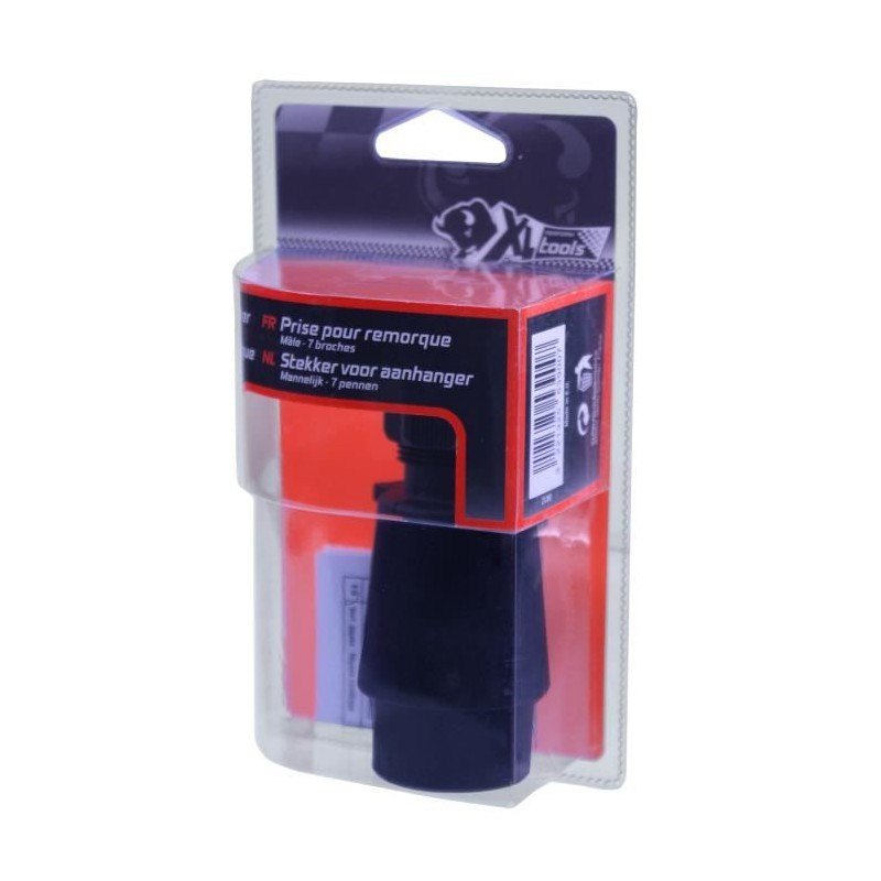 XLPT Prise plastique remorque. 7 broches.Mâle