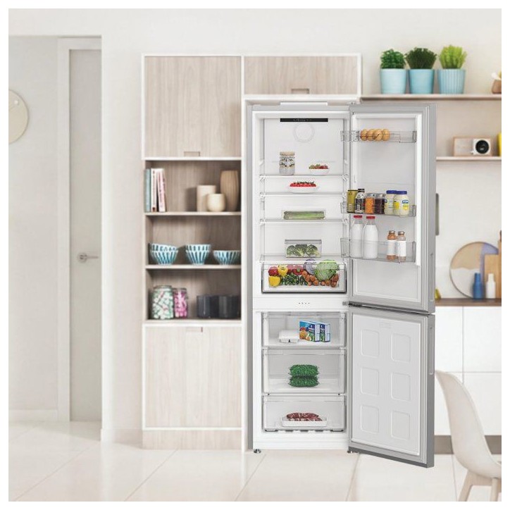 Réfrigérateur combiné congélateur - INDESIT - INK25362S5E - 2 portes - 315 L - 186x60x66 cm - Silver
