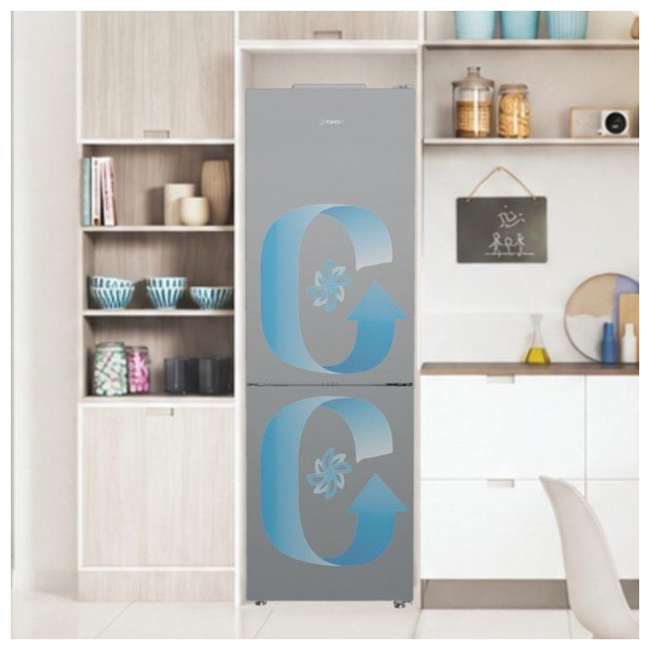 Réfrigérateur combiné congélateur - INDESIT - INK25362S5E - 2 portes - 315 L - 186x60x66 cm - Silver