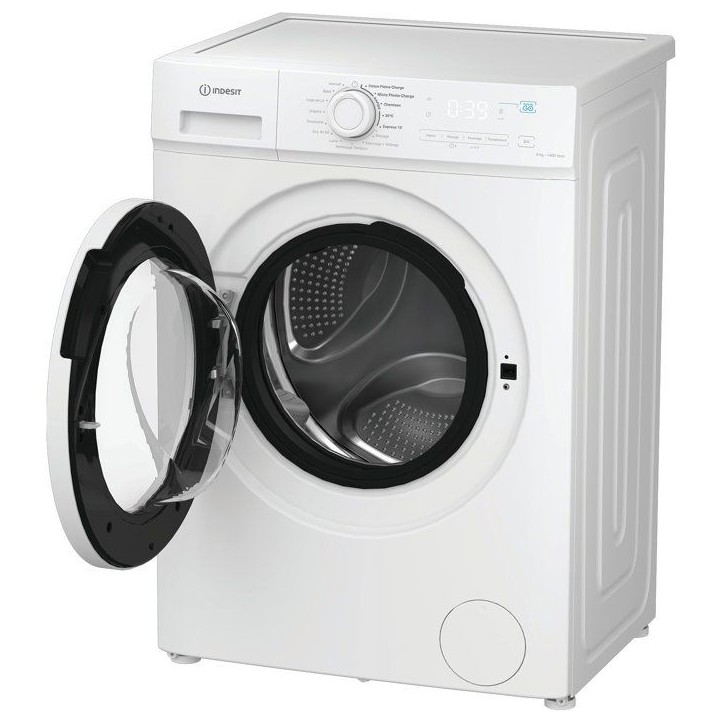 Lave-linge hublot pose libre INDESIT - 8 kg - Induction - L60cm - 1200 trs/min - blanc