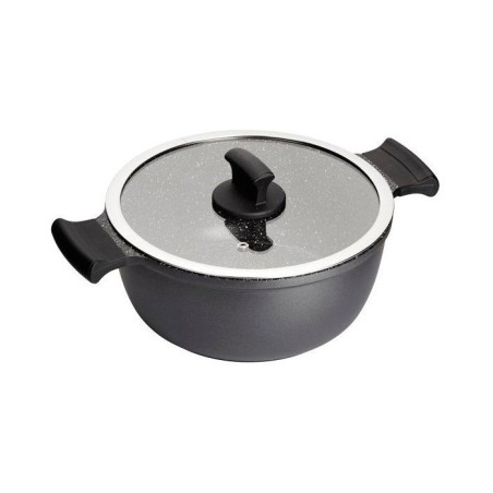 Cocotte - INOXIBAR - Absolut Black 28 cm - aluminium fondu - effet pie