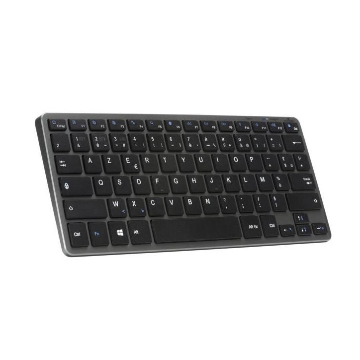 Clavier Sans Fil - BLUESTORK - MINI R - Compact - Rechargeable - Gris/Noir Clavier Sans Fil - BLUESTORK - MINI R - Compact - Rechargeable - Gris/Noir