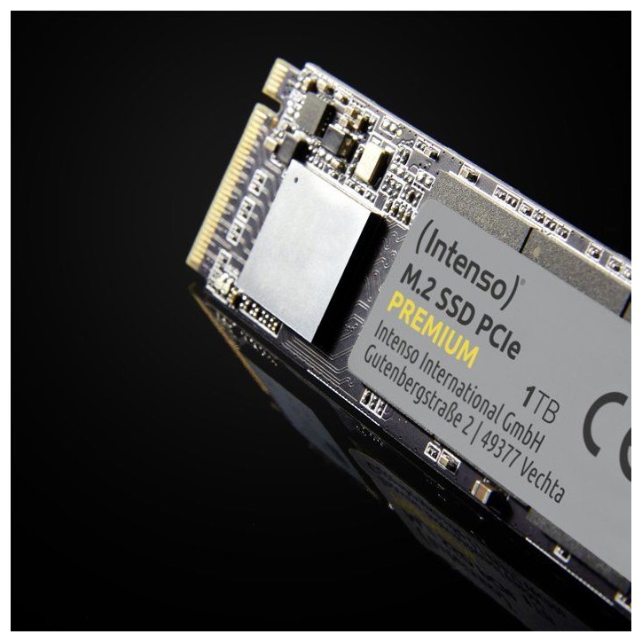 INTENSO - Premium - SSD Interne - 500 Go - NVMe M.2 PCIe Gen 3x4 - Vitesse de lecture jusqu'a 2 100 Mo/s INTENSO - Premium - SSD Interne - 500 Go - NVMe M.2 PCIe Gen 3x4 - Vitesse de lecture jusqu'a 2 100 Mo/s