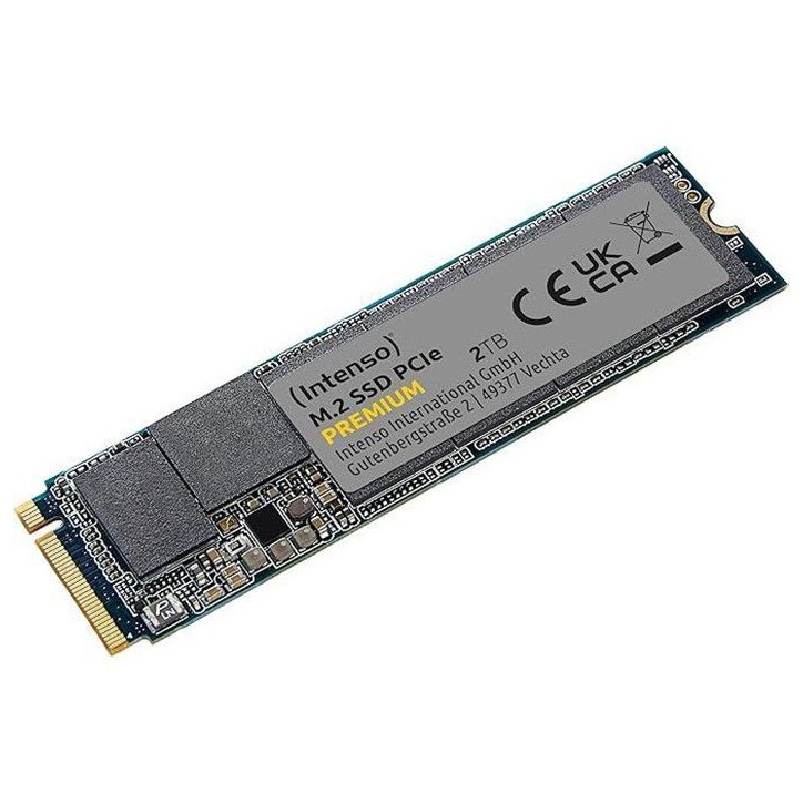 INTENSO - Premium - SSD Interne - 2 To - NVMe M.2 PCIe Gen 3x4 - Vitesse de lecture jusqu'a 2 100 Mo/s INTENSO - Premium - SSD Interne - 2 To - NVMe M.2 PCIe Gen 3x4 - Vitesse de lecture jusqu'a 2 100 Mo/s