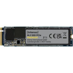 INTENSO - Premium - SSD Interne - 2 To - NVMe M.2 PCIe Gen 3x4 - Vitesse de lecture jusqu'a 2 100 Mo/s