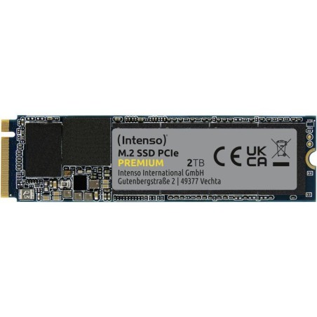 INTENSO - Premium - SSD Interne - 2 To - NVMe M.2 PCIe Gen 3x4 - Vitesse de lecture jusqu'a 2 100 Mo/s