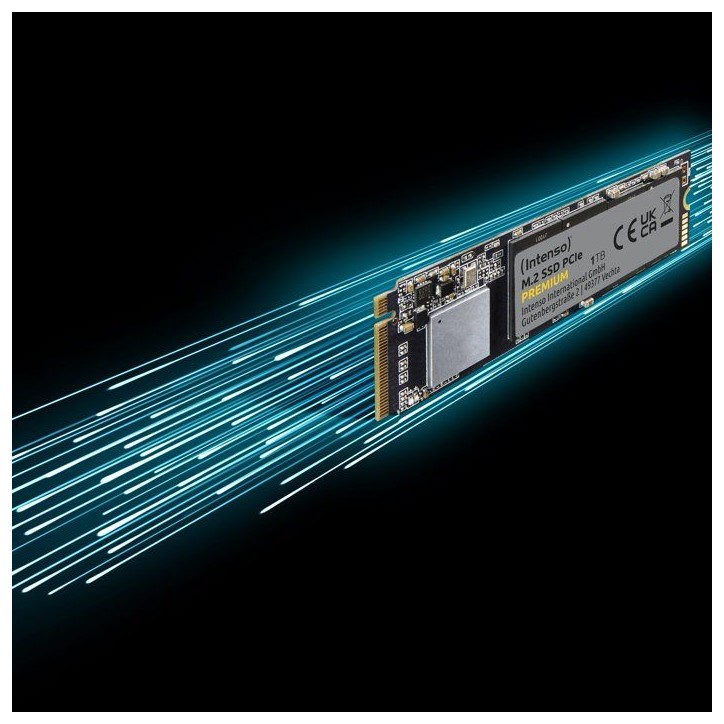 INTENSO - Premium - SSD Interne - 2 To - NVMe M.2 PCIe Gen 3x4 - Vitesse de lecture jusqu'a 2 100 Mo/s INTENSO - Premium - SSD Interne - 2 To - NVMe M.2 PCIe Gen 3x4 - Vitesse de lecture jusqu'a 2 100 Mo/s