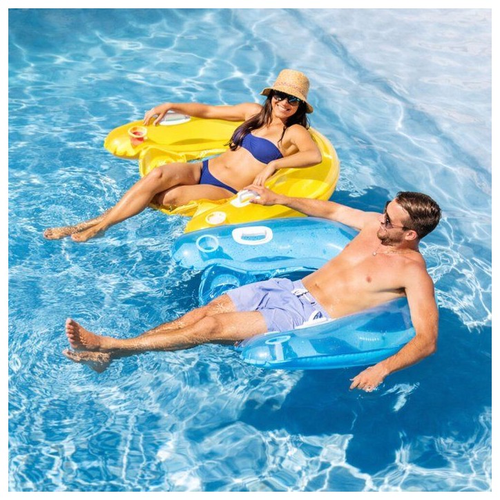 INTEX Bouée Fauteuil De Piscine Semi-Immerge - Coloris aléatoire
