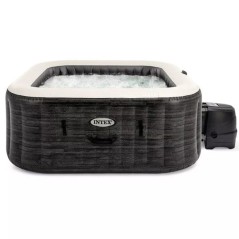 Spa gonflable INTEX - Ardoise - 175 x 175 x 71 cm - 4 places - Carré