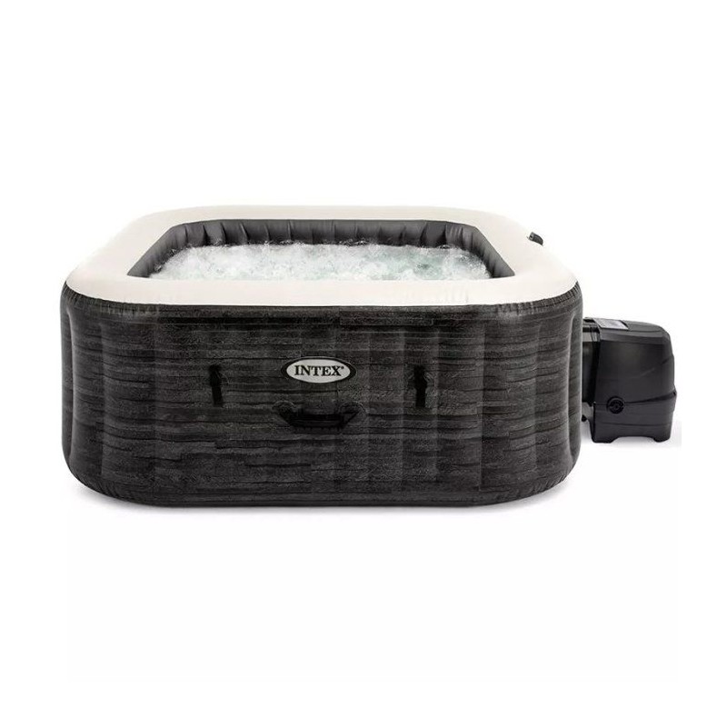 Spa gonflable INTEX - Ardoise - 175 x 175 x 71 cm - 4 places - Carré