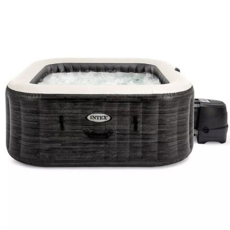 Spa gonflable INTEX - Ardoise - 175 x 175 x 71 cm - 4 places - Carré
