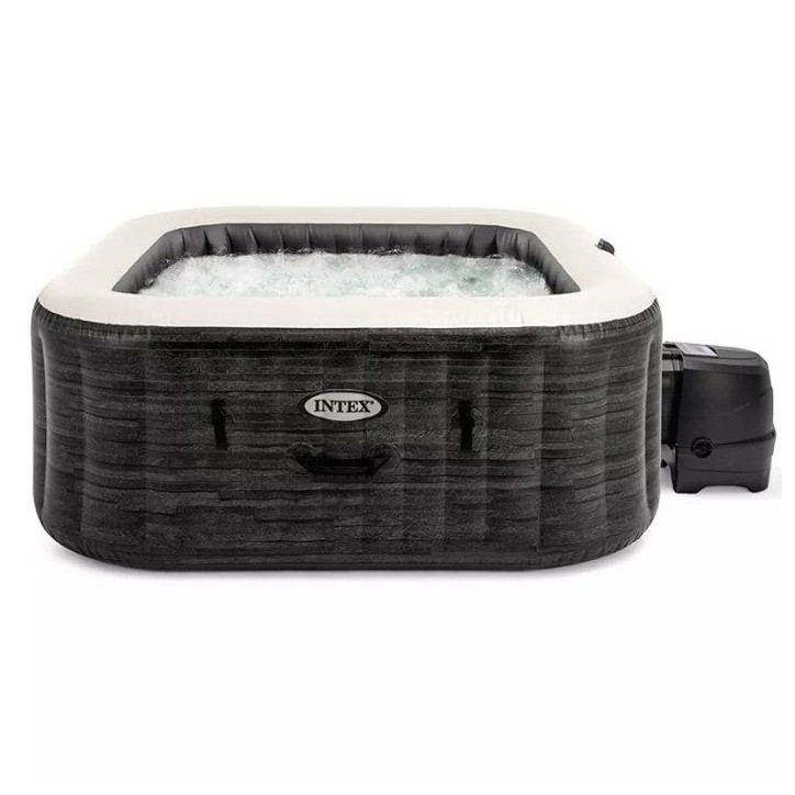 Spa gonflable INTEX - Ardoise - 175 x 175 x 71 cm - 4 places - Carré - 28450NP