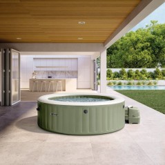 Spa gonflable INTEX - Olive - 216 x 216 x 71 cm - 6 places - Carré -