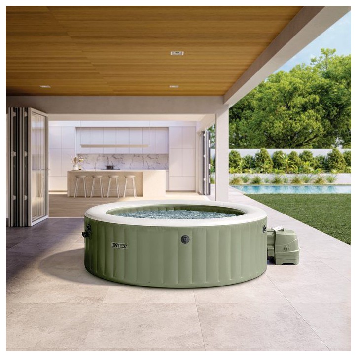 Spa gonflable INTEX - Olive - 216 x 216 x 71 cm - 6 places - Carré - 28428NP