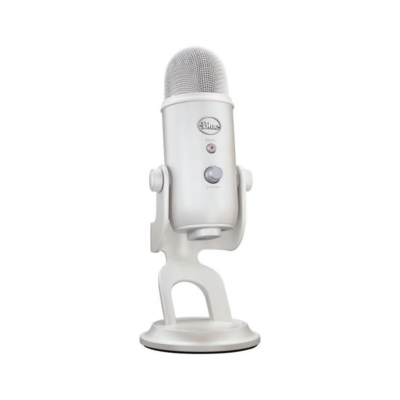 Microphone gamer - Filaire - Logitech G - Bleu Yeti - USB - Blanc Microphone gamer - Filaire - Logitech G - Bleu Yeti - USB - Blanc