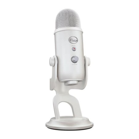 Microphone gamer - Filaire - Logitech G - Bleu Yeti - USB - Blanc
