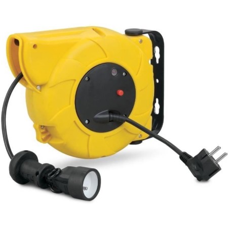 Enrouleur électrique mural - I-Watts - I-EEAM05-1520B - 20 m - HO5-3G