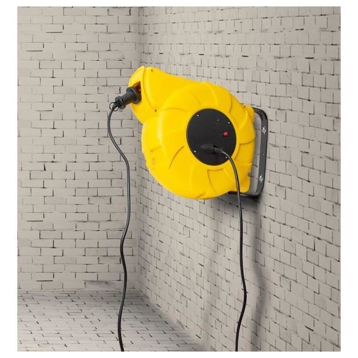 Enrouleur électrique mural - I-Watts - I-EEAM05-1520B - 20 m - HO5-3G1.5 Enrouleur électrique mural - I-Watts - I-EEAM05-1520B - 20 m - HO5-3G1.5