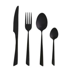 Ménagere - JEAN DUBOST - Delta Black - 16 pieces - 4 personnes