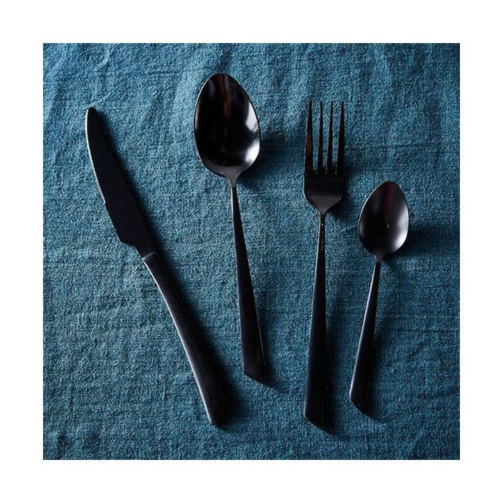 Ménagere - JEAN DUBOST - Delta Black - 16 pieces - 4 personnes Ménagere - JEAN DUBOST - Delta Black - 16 pieces - 4 personnes
