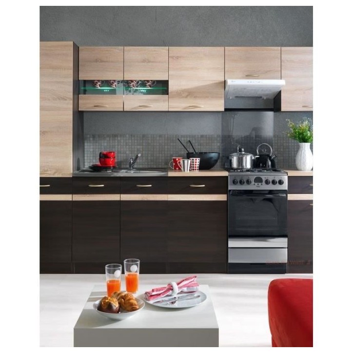 JUNONA Meuble haut 40 cm - 1 Porte - Chene sonoma