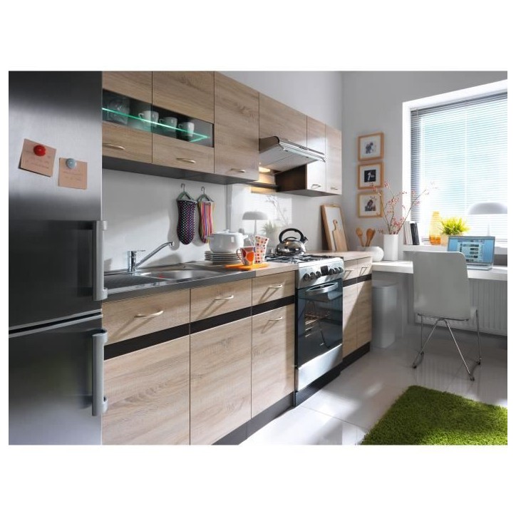 JUNONA Meuble haut 40 cm - 1 Porte - Chene sonoma