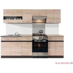 JUNONA Meuble haut 40 cm - 1 Porte - Chene sonoma
