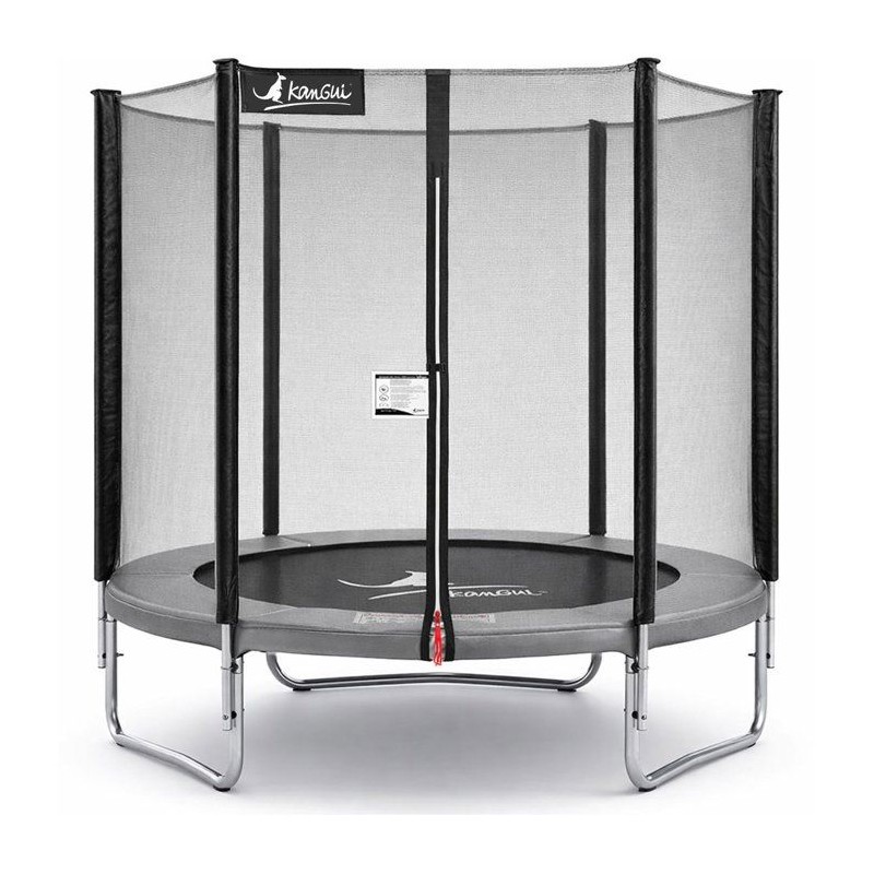 Trampoline KANGUI - GRIS Ø 180-183 cm – Enfant – Filet de sécuri