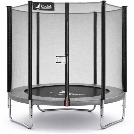 Trampoline KANGUI - GRIS Ø 180-183 cm – Enfant – Filet de sécuri