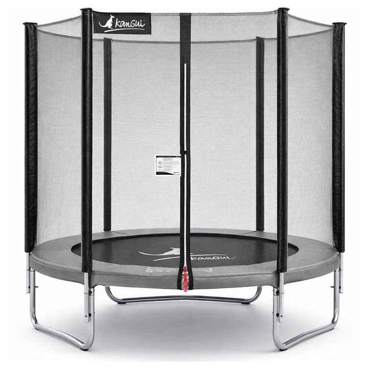 Trampoline KANGUI - GRIS Ø 180-183 cm – Enfant – Filet de sécurité – Certification CE & NF EN 71–14 Trampoline KANGUI - GRIS Ø 180-183 cm – Enfant – Filet de sécurité – Certification CE & NF EN 71–14