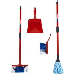 Set de ménage Vileda - KLEIN - 6823 - 4 pieces - Jouet d'imitation - Des 3 ans