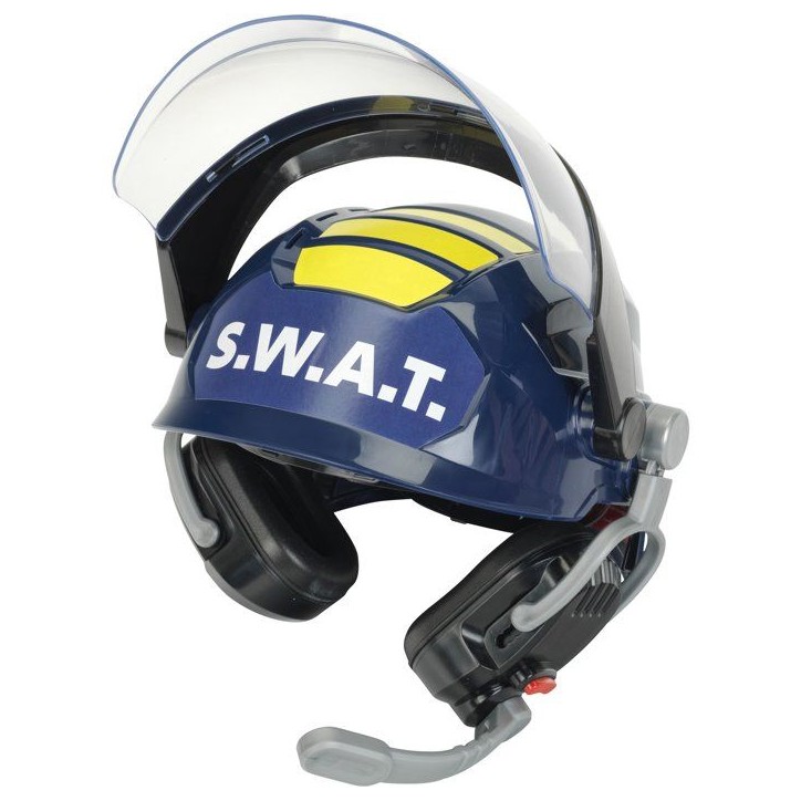 Casque S.W.A.T - KLEIN - 8809 - Visiere escamotable, écouteurs et micros factices - Déguisement policier - Des 3 ans Casque S.W.A.T - KLEIN - 8809 - Visiere escamotable, écouteurs et micros factices - Déguisement policier - Des 3 ans