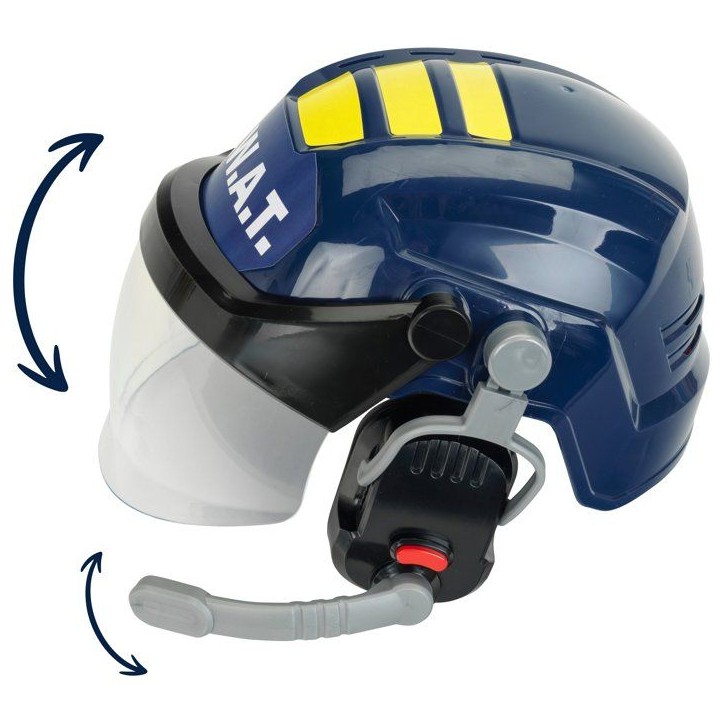 Casque S.W.A.T - KLEIN - 8809 - Visiere escamotable, écouteurs et micros factices - Déguisement policier - Des 3 ans Casque S.W.A.T - KLEIN - 8809 - Visiere escamotable, écouteurs et micros factices - Déguisement policier - Des 3 ans