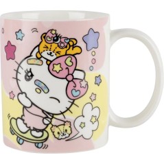 Tasse en céramique - Konix - Hello Kitty - 320 ml - Motif skateboard