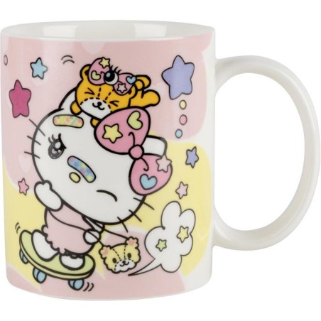 Tasse en céramique - Konix - Hello Kitty - 320 ml - Motif skateboard