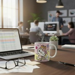 Tasse en céramique - Konix - Hello Kitty - 320 ml - Motif skateboard