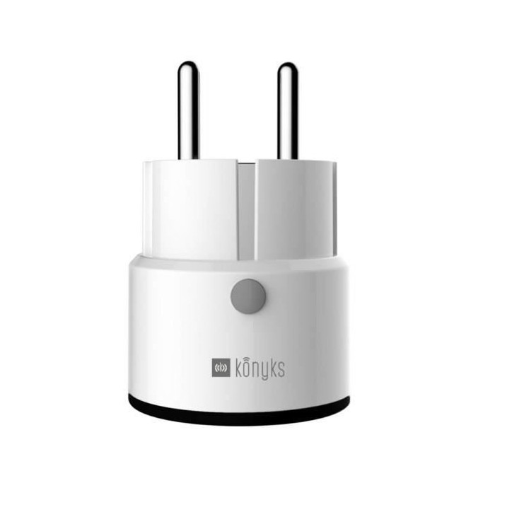 Mini prise intelligente - KONYKS - Priska Max Black FR - Wi-Fi+BT - 16A - Blanc Mini prise intelligente - KONYKS - Priska Max Black FR - Wi-Fi+BT - 16A - Blanc