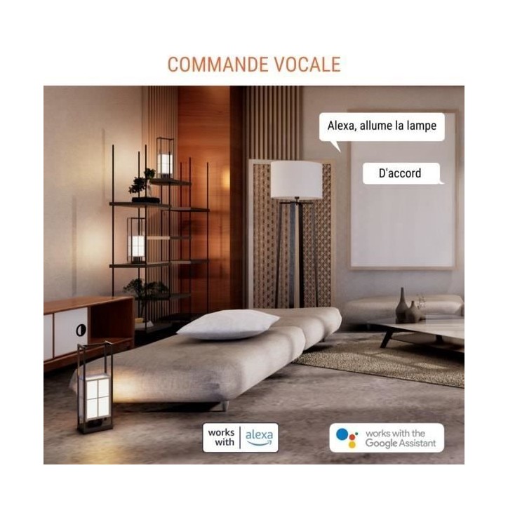 Mini prise intelligente - KONYKS - Priska Max Black FR - Wi-Fi+BT - 16A - Blanc Mini prise intelligente - KONYKS - Priska Max Black FR - Wi-Fi+BT - 16A - Blanc