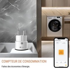 Mini prise intelligente - KONYKS - Priska Max Black FR - Wi-Fi+BT - 16
