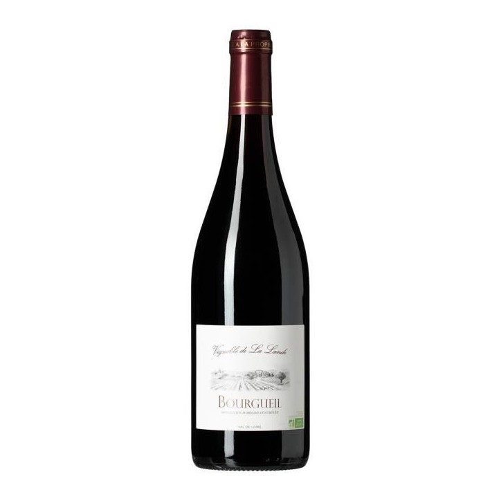 Vignoble de la Lande 2019 Bourgueil - Vin rouge du Val de Loire - Bio